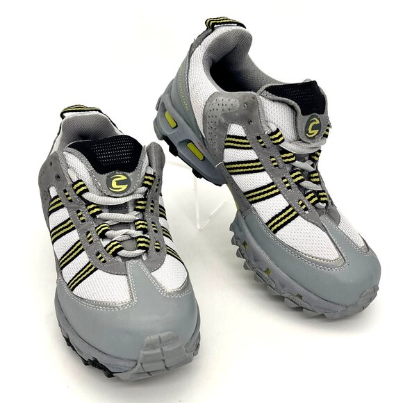 Cannondale Cycling Biking Shoes Womens Gray & Yellow Mesh Size 7 Stab Grip Flex - Picture 1 of 16